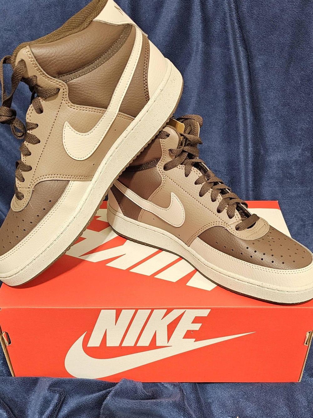 Nike Men's Brown/Tan High-Top Sneakers